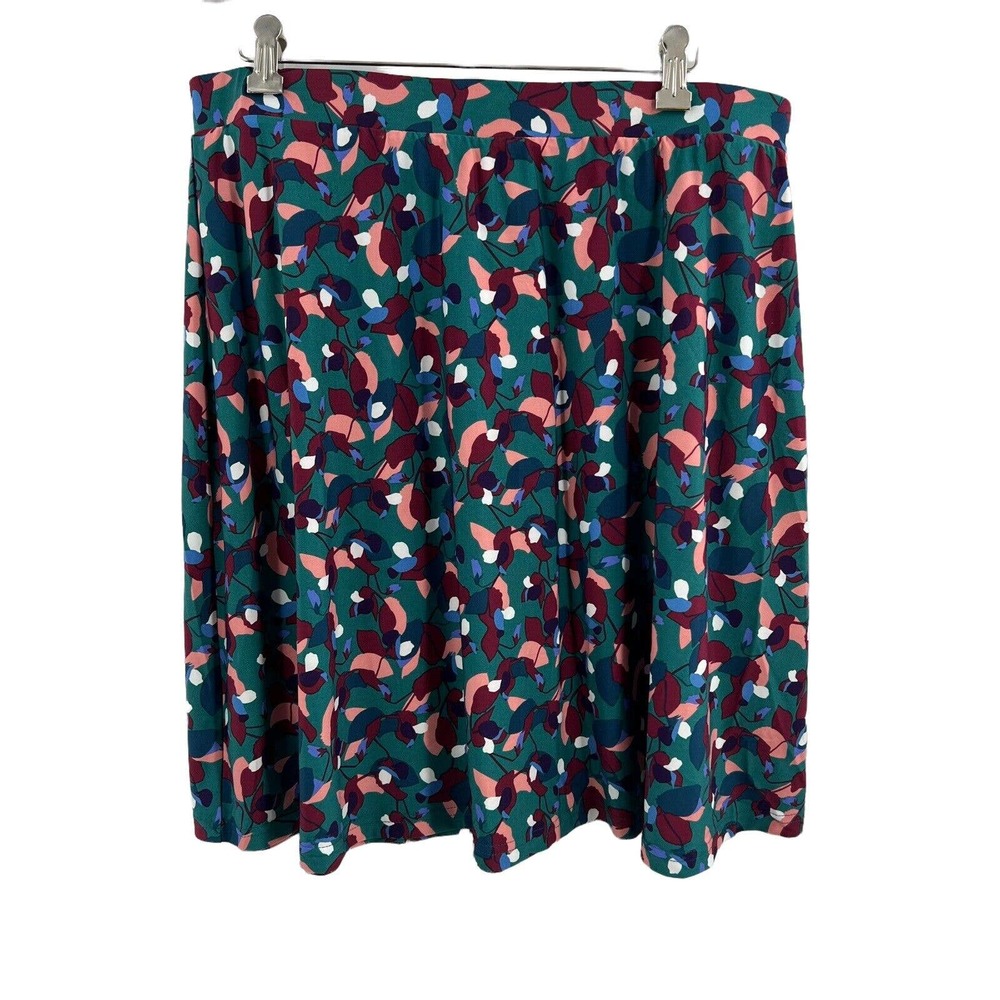 Leota Women's Wrinkle Free Elastic Waist Pull-On Skirt Size XL New